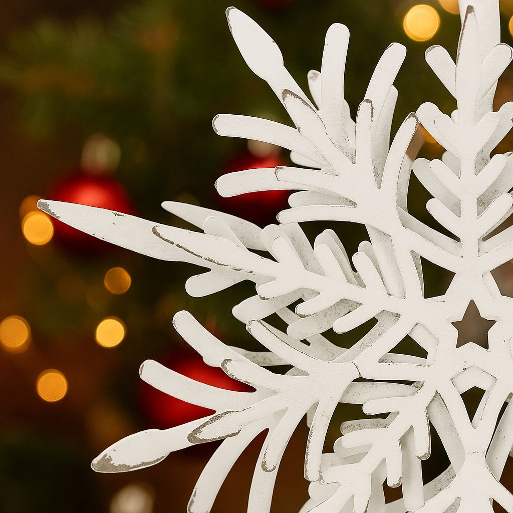 Snowflake Christmas Hanging Ornaments. 6PCS Set 6.1in