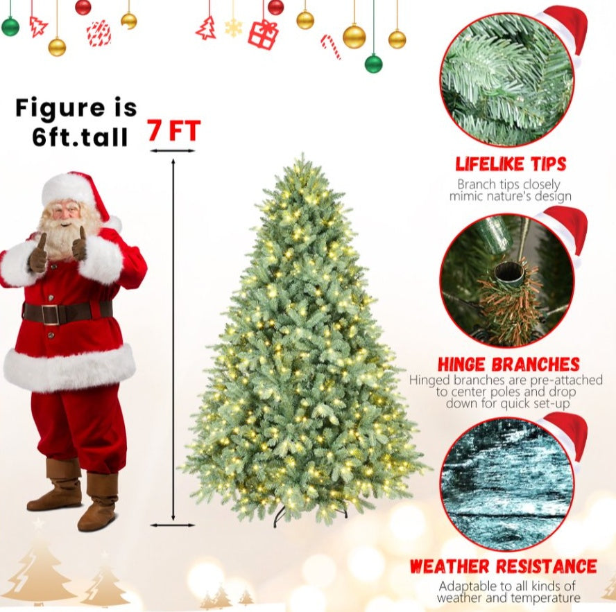 4ft Blue PE PVC Mixed Tree  Memory Wire Iron Wire