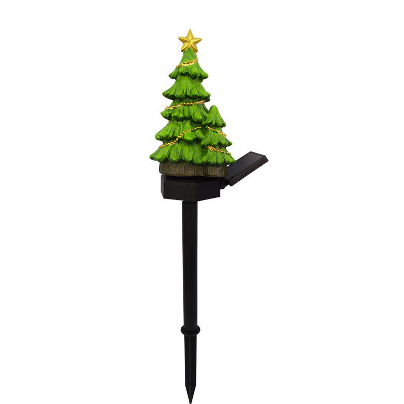 Solar Christmas Tree Ground Plugged Light Lawn Lamp Outdoor Festival Garden Courtyard Decoration