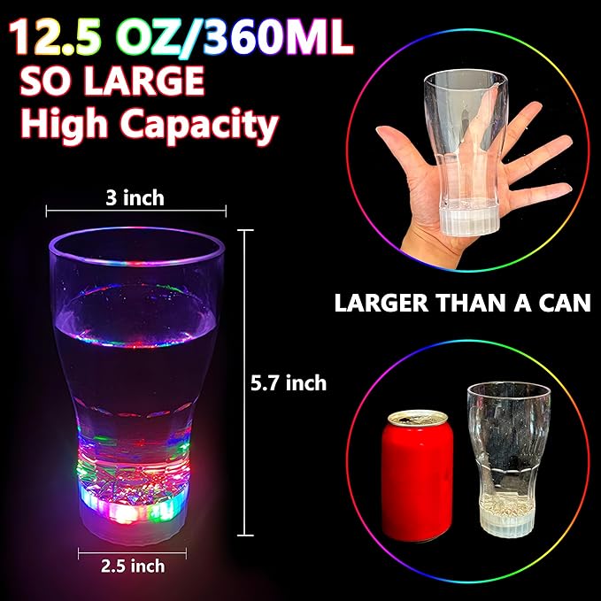 12-Pack Glow Party LED Cups