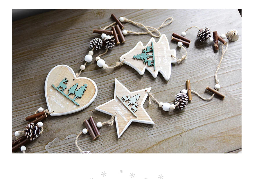 Christmas Tree, Reindeer, Pinecone Hanging Ornaments
