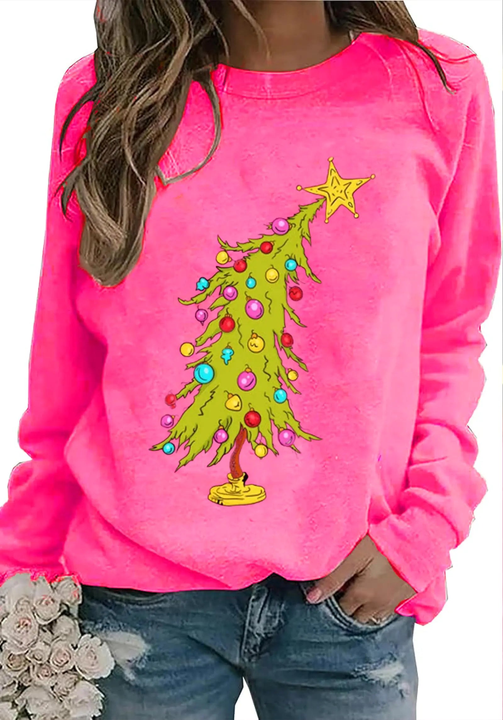 Holiday Foliage Women's Christmas Sweatshirt