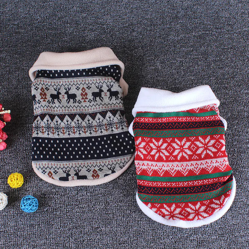 Dog Cotton Sweater for Christmas and Winter