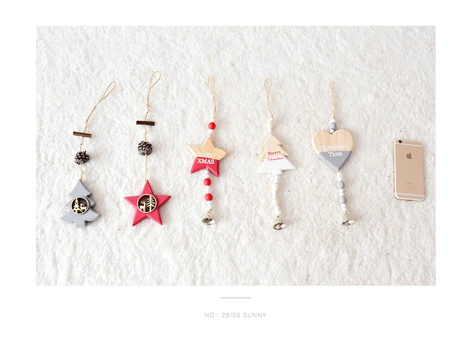 Christmas Tree, Reindeer, Pinecone Hanging Ornaments