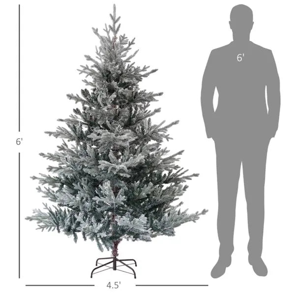The wide Nordic pine - An authentic look for your Holidays -  6ft = Overall Dimensions: Dia. 53.1" x 70.9" H