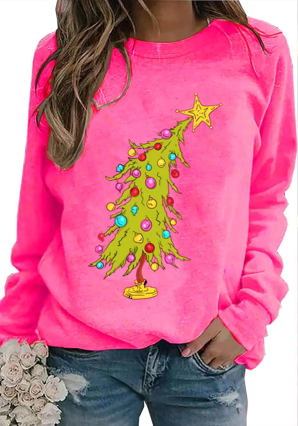 Holiday Foliage Women's Christmas Sweatshirt